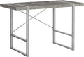 Computer Desk Home Office Laptop 48 l Work Grey Concrete Laminate Grey Metal Contemporary Modern