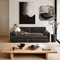66 Queen Pull Out Sofa Bed 3-in-1 Convertible Sleeper Sofa with Side StorageMulti-Functional Velvet Loveseat Bed for Living RoomBedroomApartmentOffice (Black)