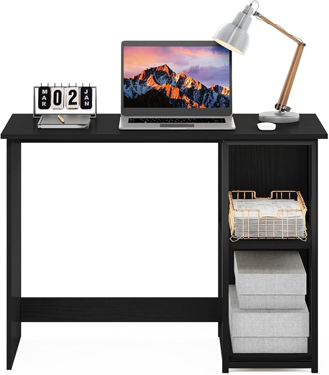 Maykoosh Computer Desk 40 Inch Modern Home Office Desk Americano Black