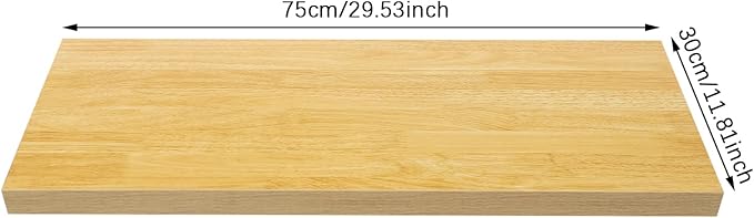 Universal Tabletop29.52x11.81in Adjustable Rectangular Standard Countertop Solid One-Plece Table Top Double Desks Wood DIY Countertop for HomeOfficeLiving Rooms (29.52 * 11.81in)