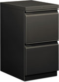 HON 33820RS Efficiencies Mobile Pedestal File w/Two File Drawers 19-7/8d Charcoal