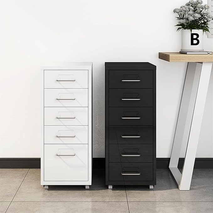 3 Drawer Mobile File Cabinet Drawer Cabinet Office Filing Cabinet Household Mobile Storage Cabinet Under Desk Storage(Color:D)