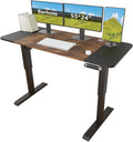 55” Adjustable Standing Desk – Electric Sit Stand Desk with Smooth Motor Memory Presets &amp Large Desktop for Home Office
