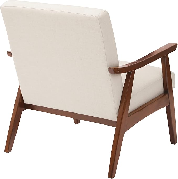 OSP Home Furnishings Davis Accent Chairwith Medium Espresso Frame Linen
