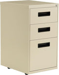 Alera PA53-2820PY Three-Drawer Metal Pedestal File 16w x 19-1/2d x 28-1/2h Putty