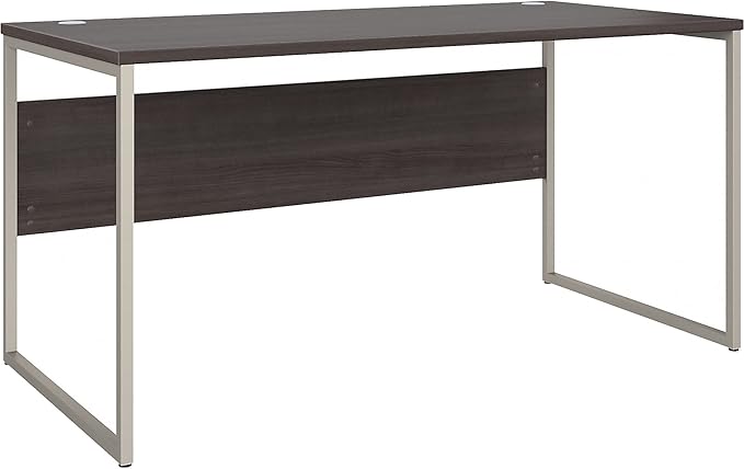 Bush Business Furniture Hybrid 60W x 30D Computer Table Desk with Metal Legs in Storm Gray
