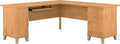 Bush Home Somerset 72W L Shaped Desk with Storage in Maple Cross 72-inch Large Corner Computer Table for Home Office Workspace