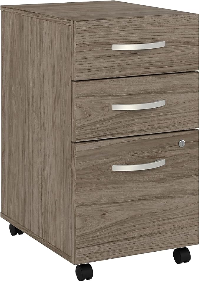 Bush Business Furniture Echo L Shaped Desk in Pure White