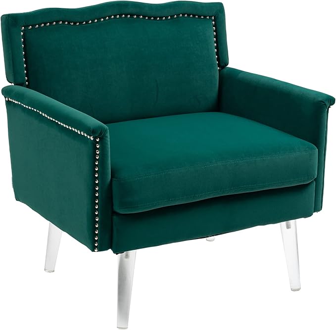 Accent ChairLiving Room Chair Leisure Single Sofa with Acrylic feet