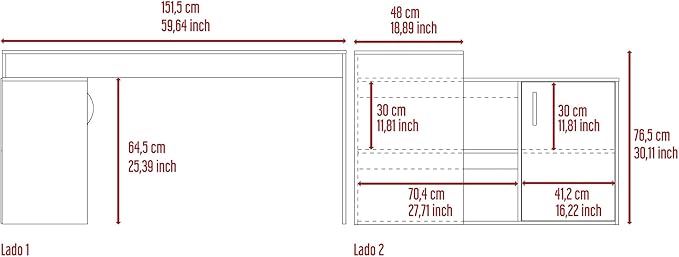 Penau L-Shaped Computer Desk with Open &amp Closed Storage Modern White Design Spacious 59 Inch Surface Perfect for Home Office