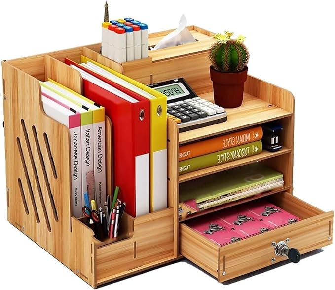 Filing Cabinets for Home Office Storage Drawers Multi-Functional Wood Making Desk Organizer File Cabinet Office Supplies Desktop (Size : A)