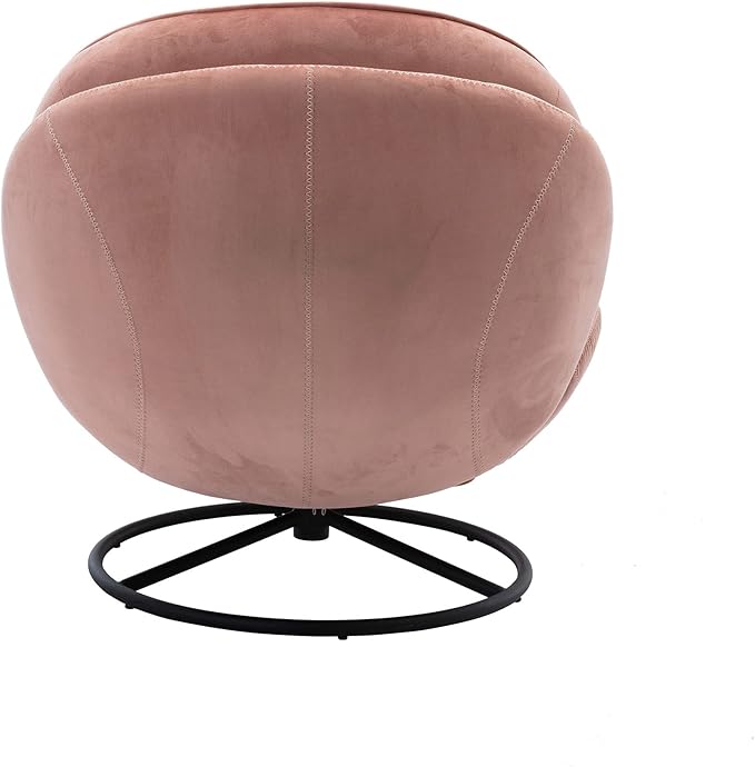 Accent Chair TV Chair Living Room Chair Pink Sofa with Ottoman