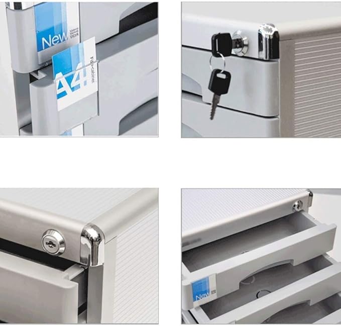 File cabinets Landslide Track Drawer Small White Label Various Storage Ring Bookcase