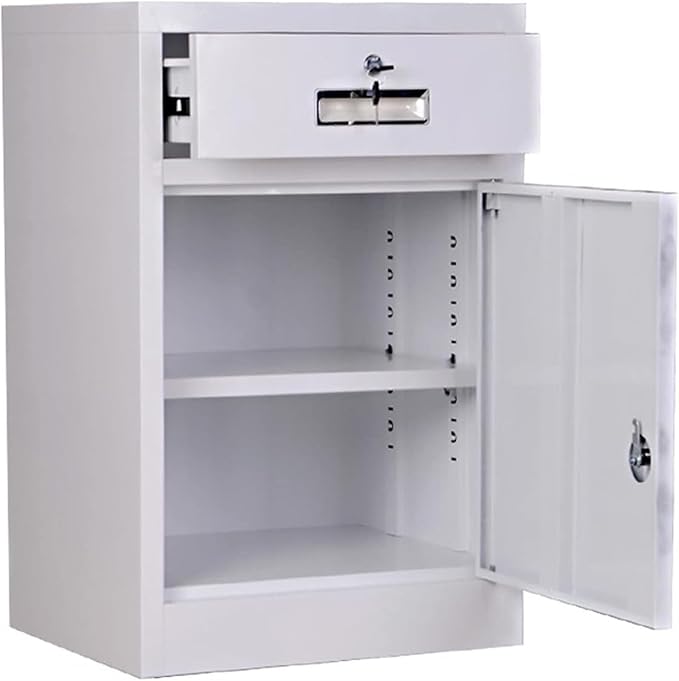 File Cabinet with 1 Drawers Metal Office Cabinet with LockOffice Filing Cabinet Under Desk Storage