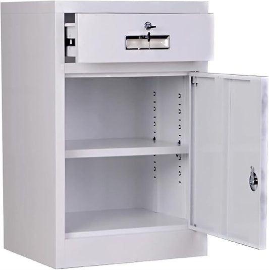 File Cabinet with 1 Drawers Metal Office Cabinet with LockOffice Filing Cabinet Under Desk Storage