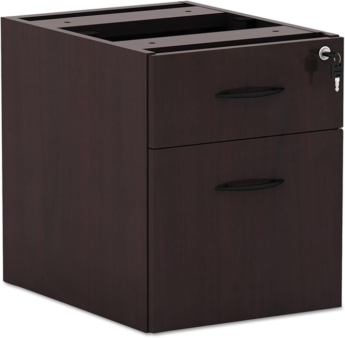 Alera Valencia Series 3/4 Box/File Pedestal File PEDESTALB/F HNG16X22MAH 17436 (Pack of2)