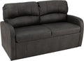 RecPro Charles 65 Jack Knife RV Sleeper Sofa with Arms | RV Furniture | Zero Wall Hugger (Gunmetal)