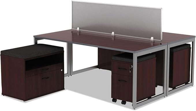 Alera ALE Valencia Series Mobile B/F Pedestal 15 7/8w x 19 1/8d x 22 7/8h Mahogany