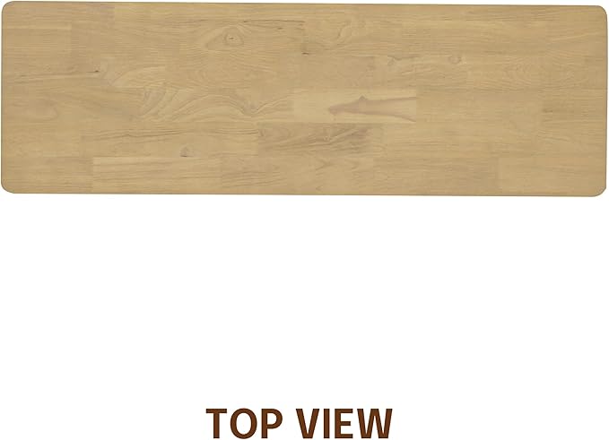 NTC Mingle 47-Inch Console Table Modern Solid Wood Entryway Table with Hidden Drawer Waterproof &amp Heat Resistant Narrow Table for Hallway Living Room &amp Foyer Sand