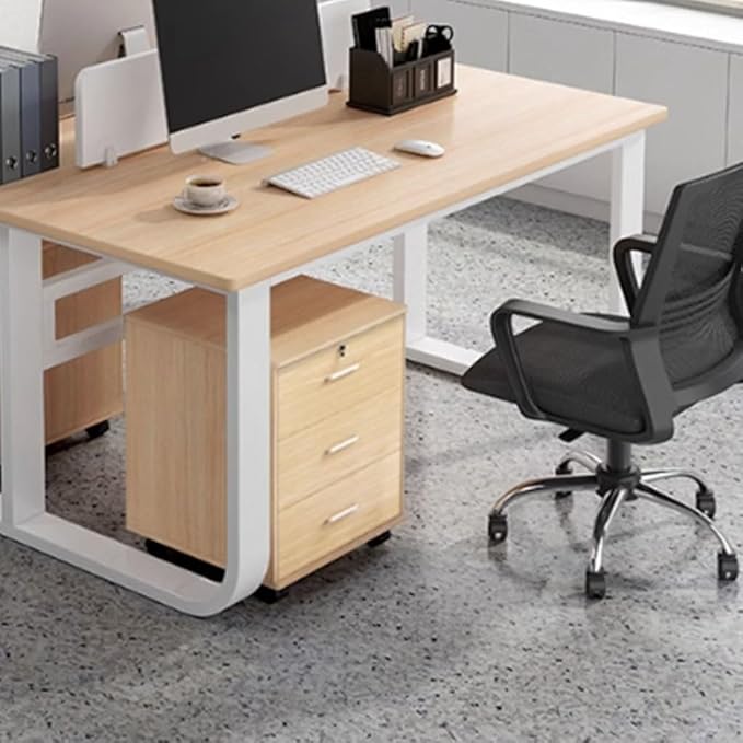Modern Mobile File Cabinet Furniture Stockpile Matériau MDF Printer Stand for Home Office Commercial-Grade (Beige 37x37x55cm)