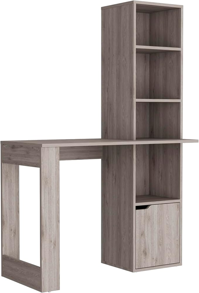 Home Office Desk Computer Desk with Bookcase and Cabinet25.1 W x 17.7 D