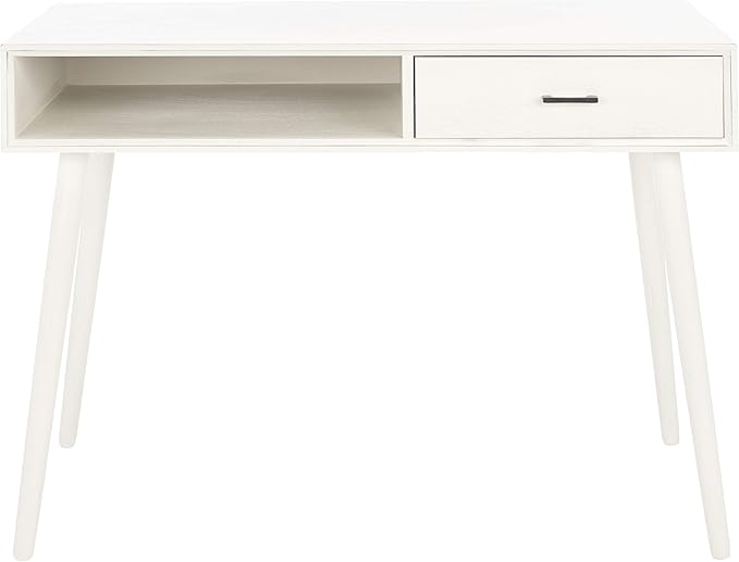 Safavieh Home Collection Remy Distressed White 1-Drawer Writing Desk