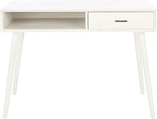 Safavieh Home Collection Remy Distressed White 1-Drawer Writing Desk