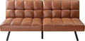 Futon Sofa Bed Comfortable Futon Sofa Couch Memory Foam Convertible Loveseat Sofa Bed Split Back &amp Seat Brown
