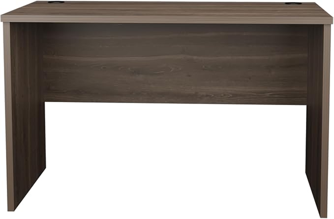Rough Rock Minimalist Home Office Work Desk with Cable Management Dark Walnut