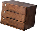Desktop File Cabinet - Solid Wood Storage Box - Desktop Organizer Wooden Desktop Drawer Cabinet Desktop Storage Box with Lockable Drawers Office Supplies A4/RECE3 Drawer