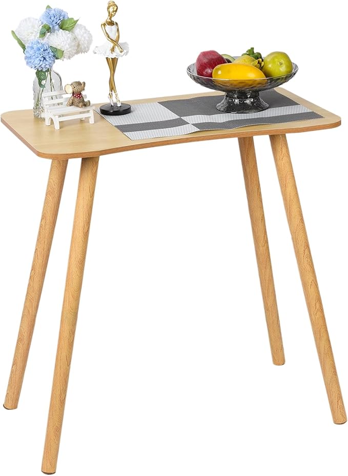 Compact Computer Desk for Home Office &amp Study Ergonomic Writing Table with Spacious Desktop and Sturdy Legs Modern Small Desk for Students &amp Professionals Wooden Color
