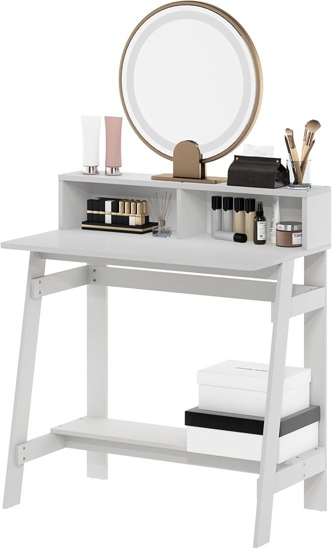Furinno Simplistic A Frame Computer Desk Regular White