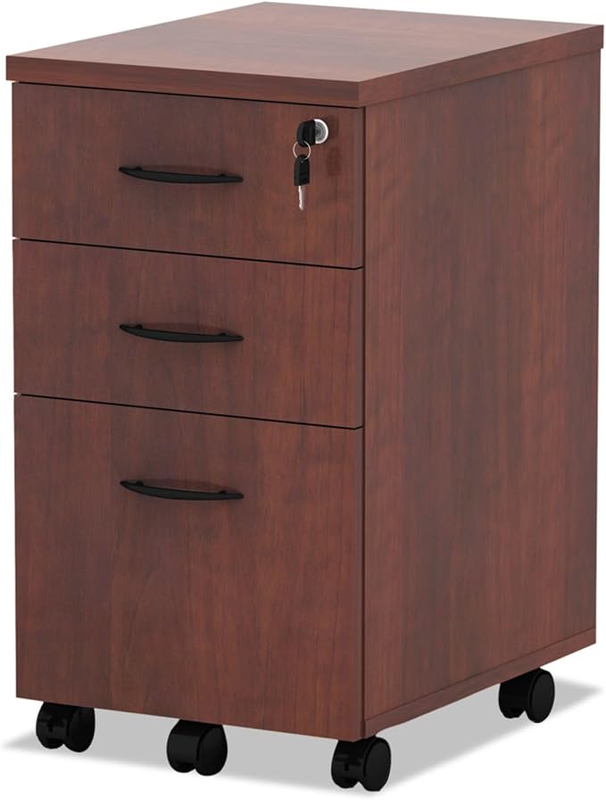 Alera ALE Valencia Mobile B/B/F Pedestal File 15 7/8 x 20 1/2 x 28 3/8 Med Cherry