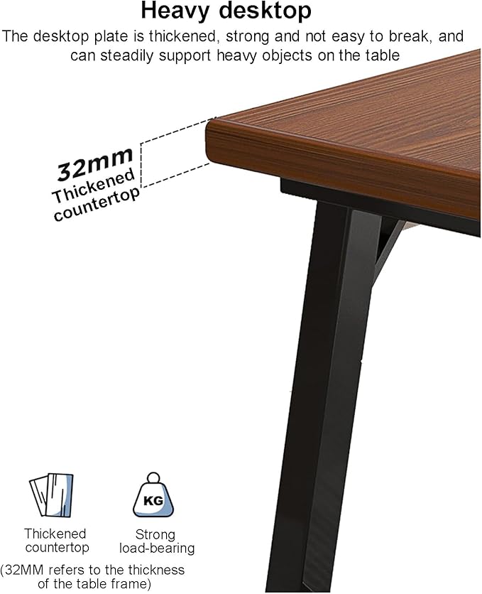 Solid Wood Computer Desk Natural Real Wooden and Metal Legs Home Office DeskIndustrial Executive Desk Workstation Modern Writing Desk Pc Table for Gaming Work Study(120x60x75cm(47x24x29inch) Wood)