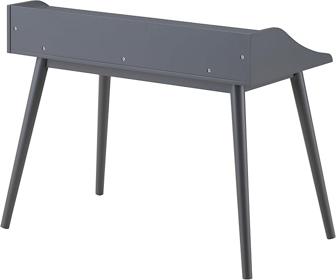 Coaster Home Furnishings – Percy – Wood – 45-Inch Built-in Hutch Writing Desk with Four Compartments Slim Tapered Legs and Wide Top Shelf – Home Office &amp Living Room – Gray - 804497