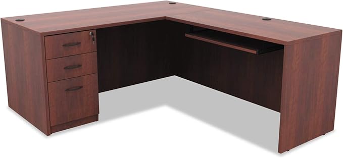 Alera Valencia Series 16 by 22 by 28-Inch 2 Box and 1 File Drawer Full Pedestal Medium Cherry