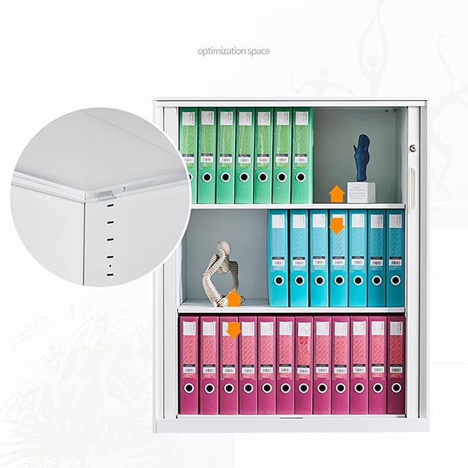 Filing Cabinet Sliding Roll Door Cabinet Tin Cabinet Office Filing Cabinet Filing Cabinet Financial Credentials Data Cabinet Storage Low Cabinet File Storage CabinetsB760 * 900mm1.0mm