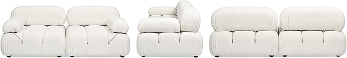 Jennifer Taylor Home Marcel 72.5 Bubble Modular Modern 2-Piece Loveseat Sofa