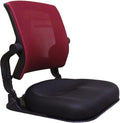 Patented Floor Chair with Back Support - Foldable Orthopedic Floor Chair for Adults/Children - Japanese Legless Seat for Meditation TV Pelvic Adjustment - Recliner with Back Support (Wine)