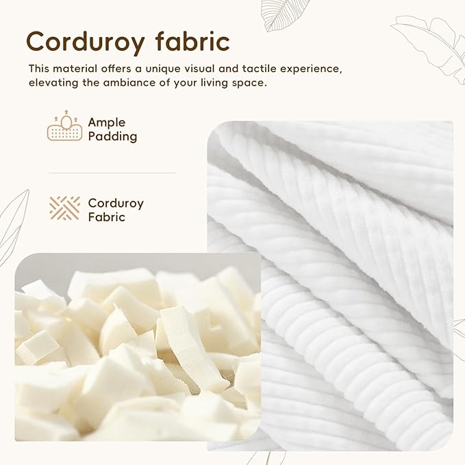Convertible Sofa Bed 54x91 Inch Thick Tufted Folding Sofa Bed with 2 Pillows Folding Floor Loveseat Sleeper Couch Mattress for Small Spaces Living Room Bedroom and Adults White