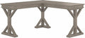 Bush Furniture Homestead 60W Farmhouse L Shaped Desk in Driftwood Gray