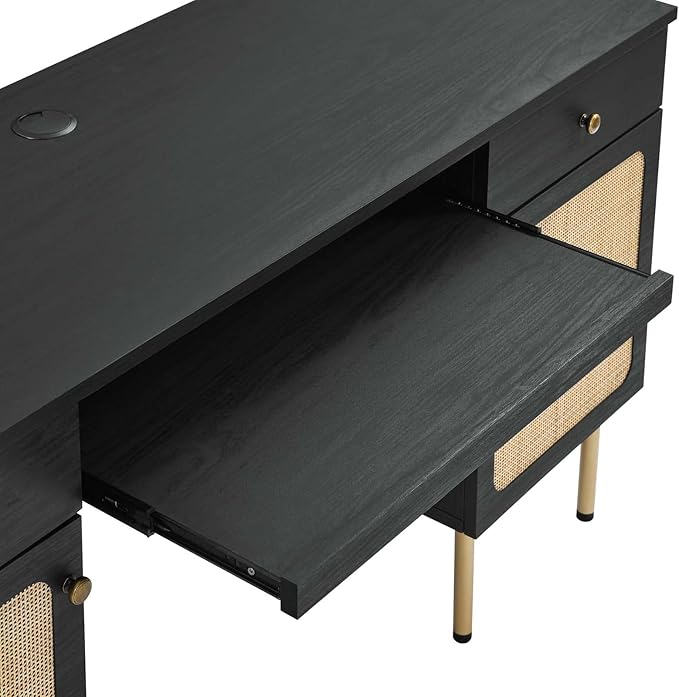 Modway EEI-6199-BLK Chaucer Office Desk Black