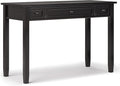 SIMPLIHOME Warm Shaker Desk - 48 Inch Wide Solid Wood Writing Desk in Hickory Brown Transitional Home Office Computer Table for Workspace or Study with Flip-Down Keyboard Tray and 2 Drawers