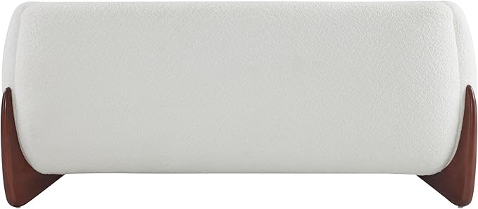 Christopher Knight Home Alma 63 Boucle Loveseat with Wood Legs 2 Seater Sofa Couches for Living Room Upholstered Couch Chair Soft Seating Lounge Sofa Chair Cozy Loveseat with Armrest Beige
