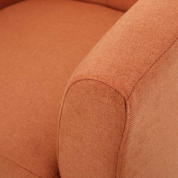 Christopher Knight Home Preston Fabric Club Chair Orange
