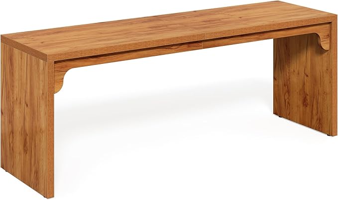 LITTLE TREE Two Person Desk 78.7 Inches Extra Long Computer Desk Wooden Brown Office Double Desk for 2 People Large Rectangular Writing Study Simple Desk Workstation for Home Office