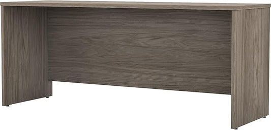 Bush Business Furniture Studio C 72W x 24D Credenza Desk in Modern Hickory