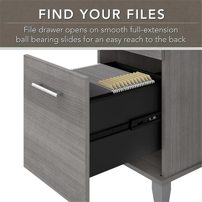 Pemberly Row 72W L Shaped Sit to Stand Desk Platinum Gray Engineered Wood Adjustable Heights 35-41 in Wire Management Storage Drawers Ergonomic Standing Desk for Home Office