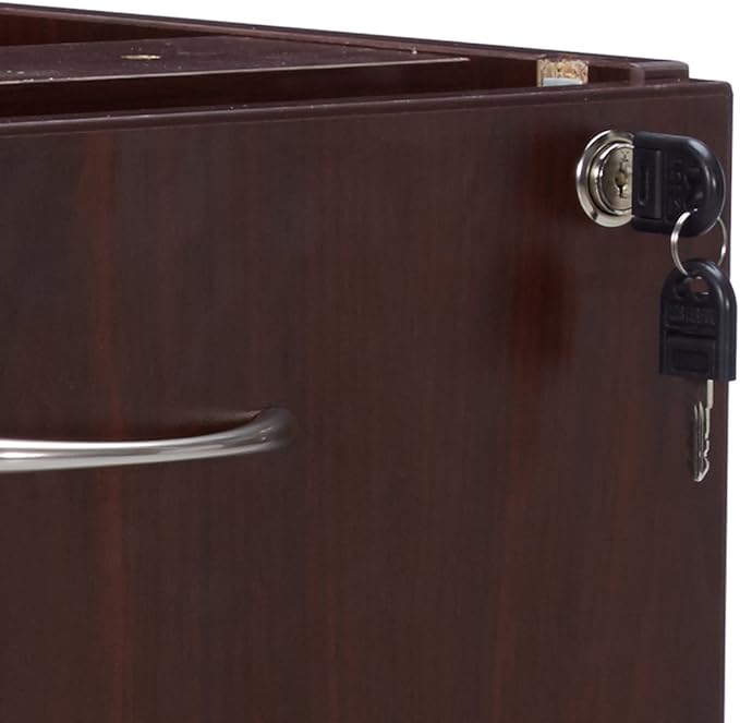 Lorell LLR69605 69000 Series Free Standing Fixed Pedestals Mahogany