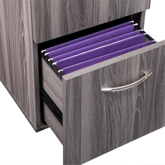 Safco Mayline AFF26LGS Aberdeen 26D Pedestal FF for use with Desk sold separately Gray Steel Tf